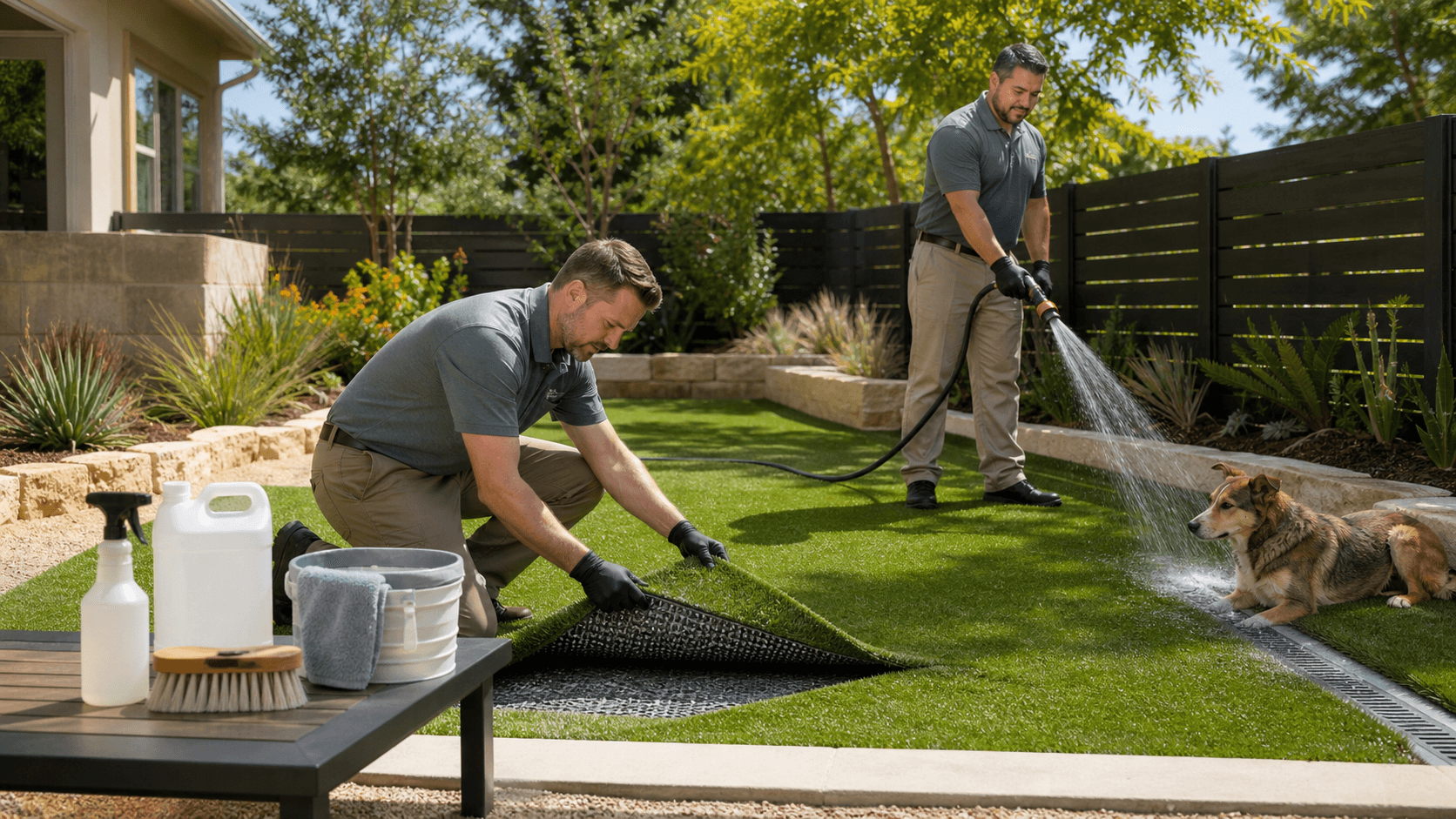 No-Infill Pet Turf in Austin: Drainage, Odor Control, and Cleaning Tips